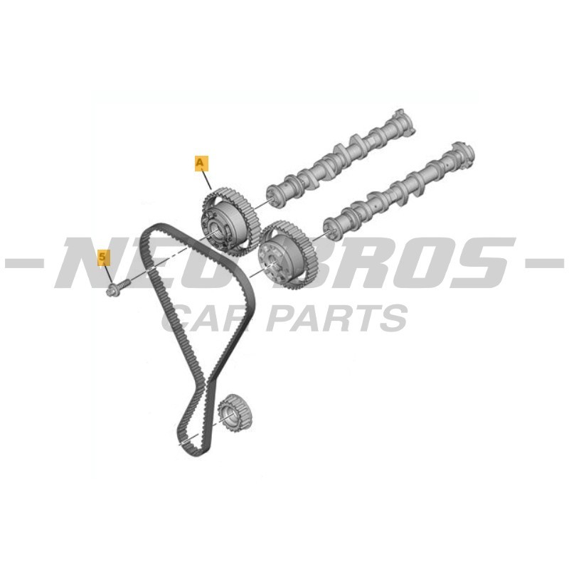 OE Intake Camshaft Timing Gear Citroen Berlingo 1.2 PureTech EB2DT 1613302280