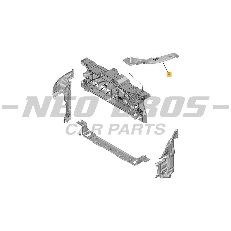 OE Slam Panel Head Lamp Support Right, Fiat Scudo 22- 9826095480 OE Slam Panel Head Lamp Support Right, Fiat Scudo 22- 9826095480