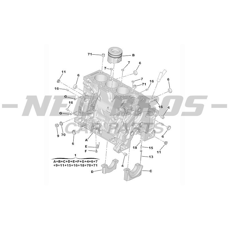 OE Engine Block & Pistons Peugeot Boxer 19- 2.2 Diesel DW12RUE 1675874080 OE Engine Block & Pistons Peugeot Boxer 19- 2.2 Diesel DW12RUE 1675874080