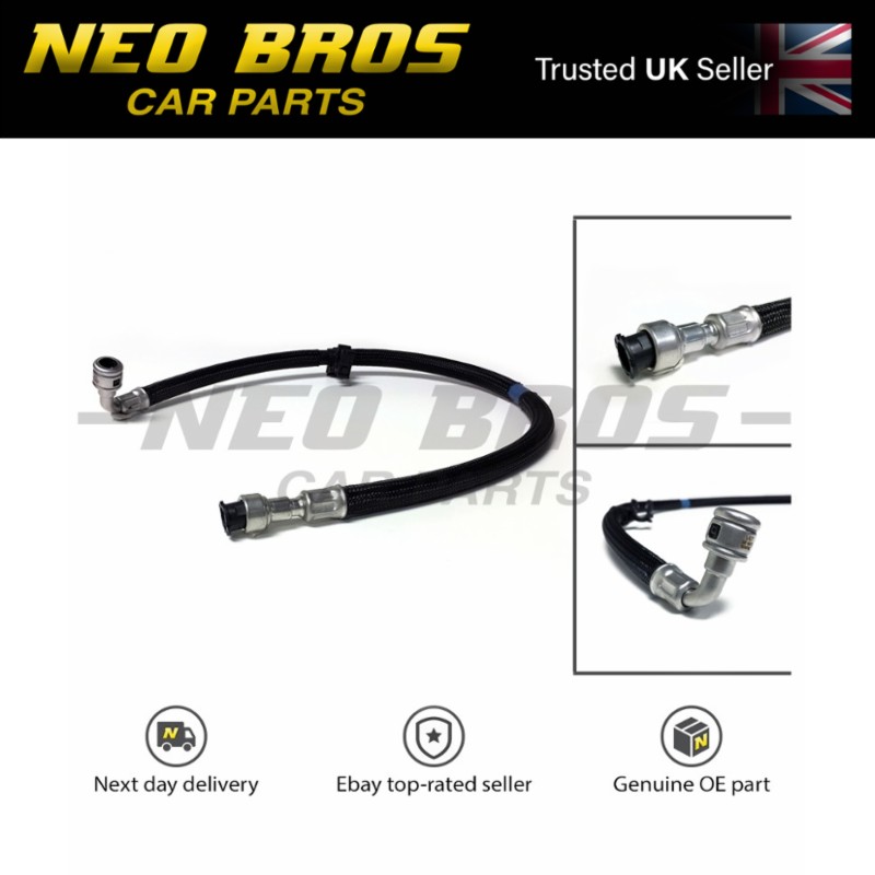 Fuel Hose W/ Clip Inlet For Mini Cooper R56 R57 To High Pressure Fuel Pump – Direct Replacement, Rubber, Black