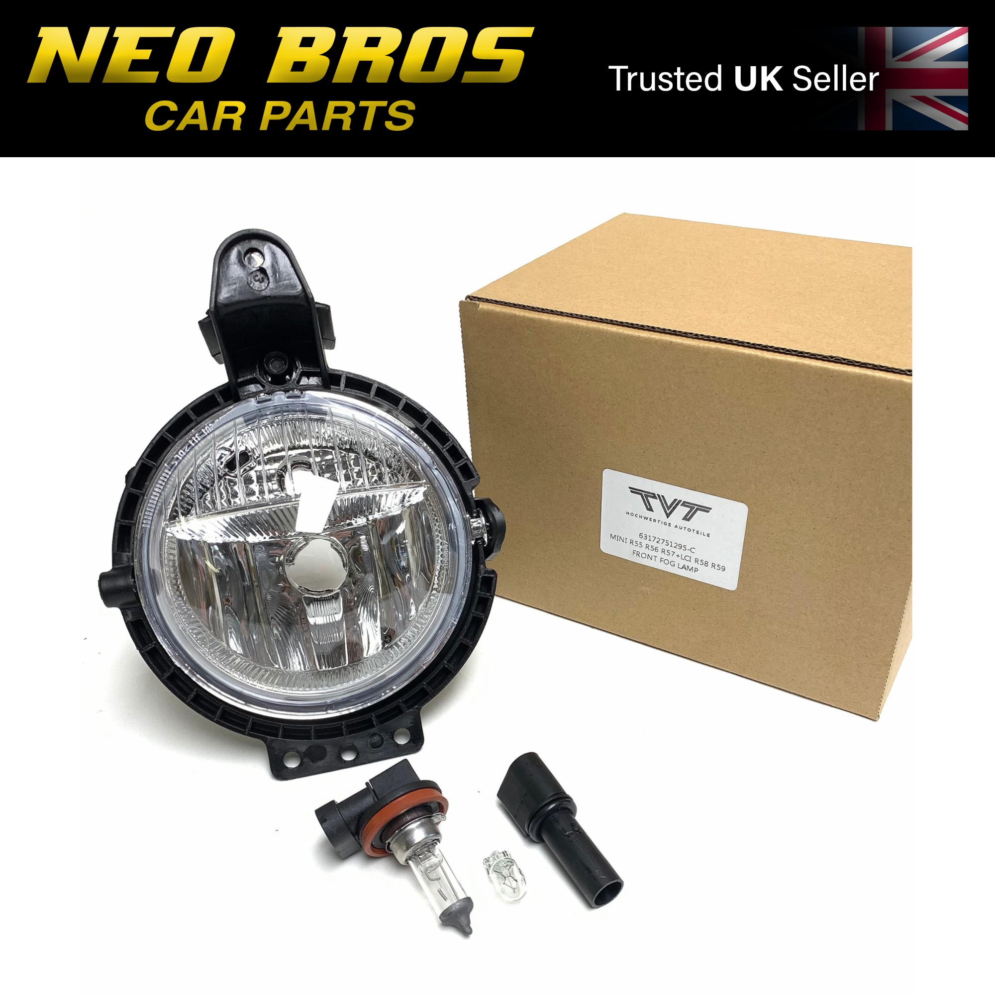 Front Fog Light Side Position Lamp Kit inc Bulb & Holder Mini R58 Coupe