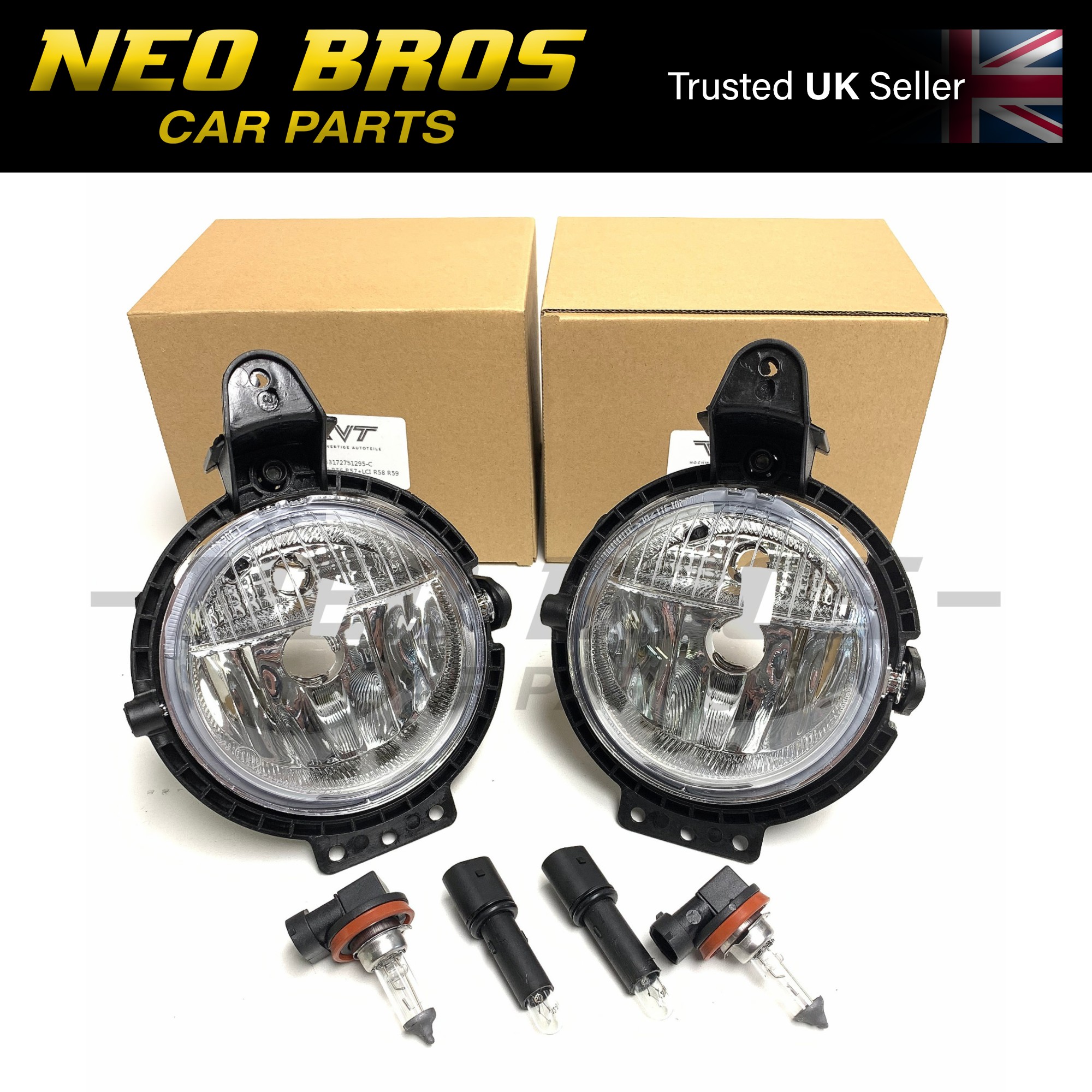 2x Front Fog Lights KIT With Position Lamps Mini R55 R56 R57 R58 R59 63172751295