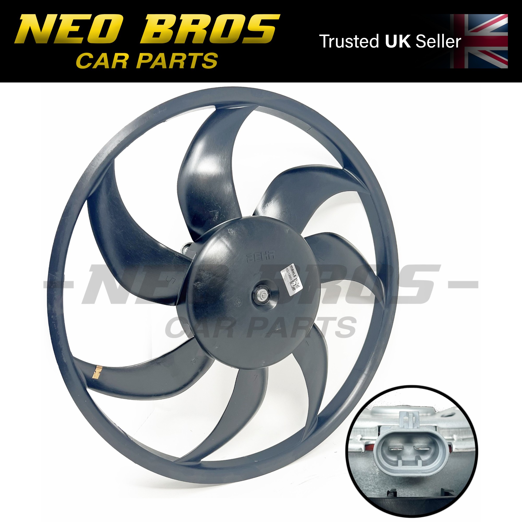OE Radiator Cooling Fan 2 Pin Vauxhall Meriva Mk II B 1.4 A14XER 10- 13331013