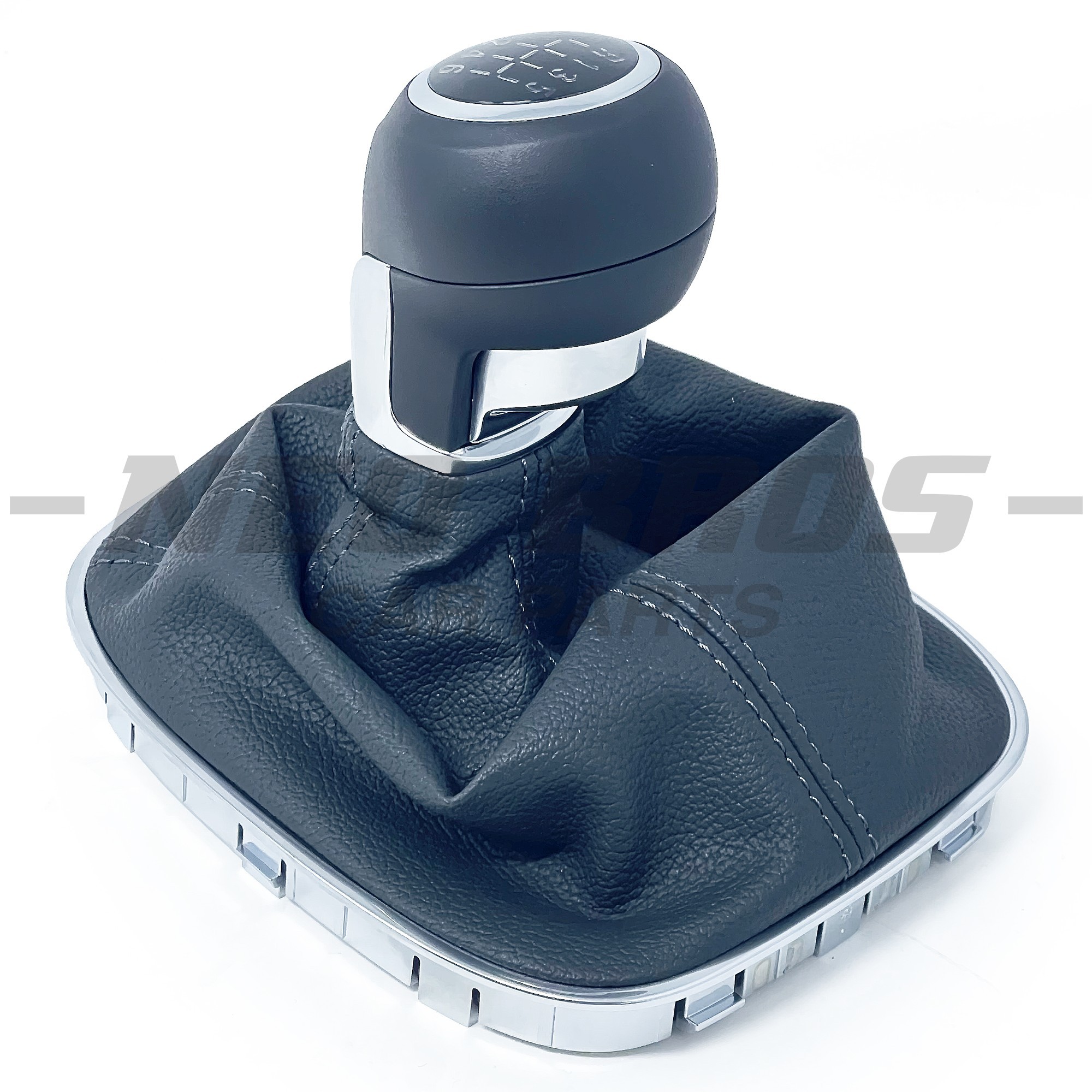 OE Gear Stick Shift Knob & Gaiter SILVER, 6 Speed Vauxhall Adam