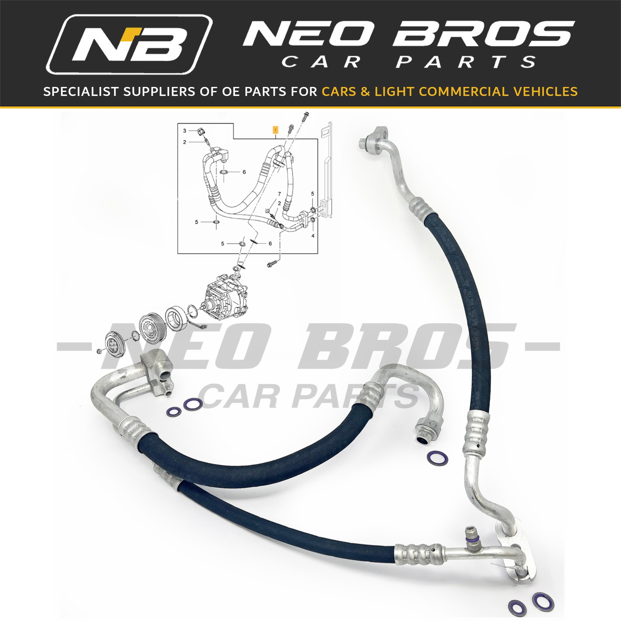 Air Con Hose Pipe Assembly Vauxhall Adam 39017032 New 1.4 Air Con Hose Pipe Assembly Vauxhall Adam 39017032 New 1.4