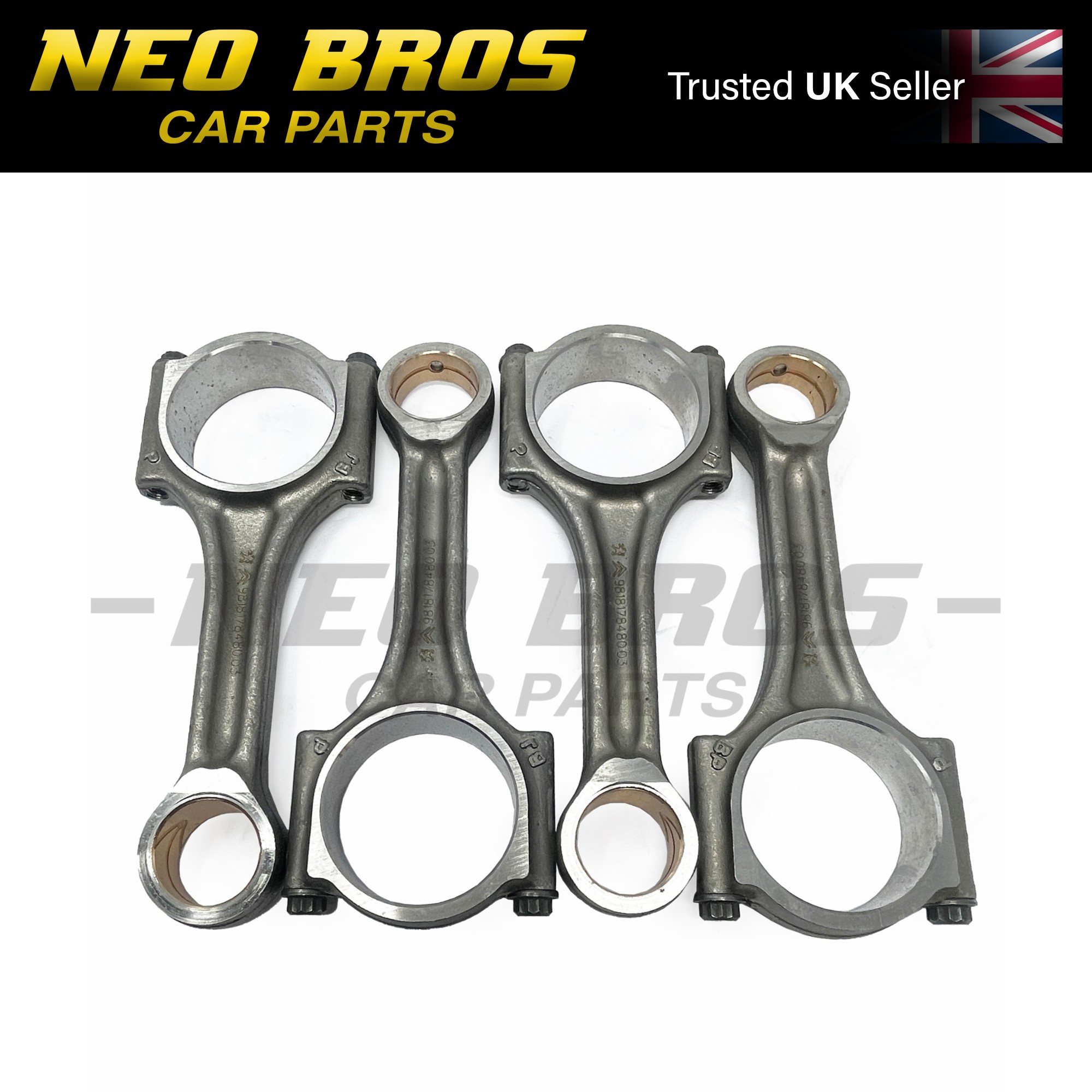 OE Con Rod Set (x4), Citroen C4 20- 1.5 BlueHDi DV5R 1629031680