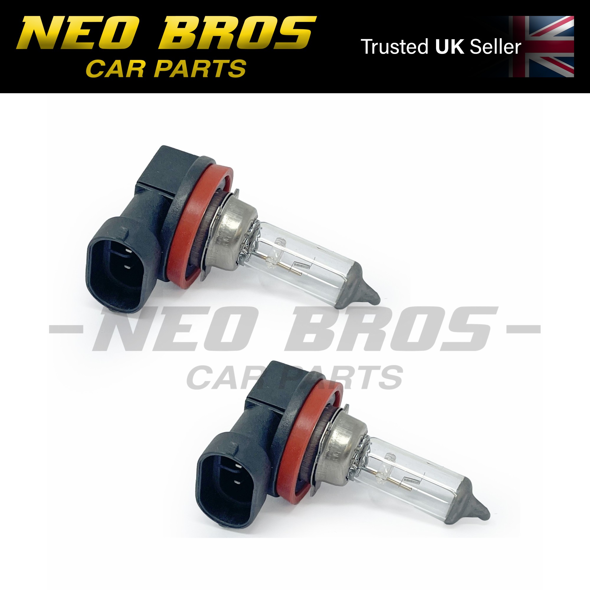 2 x H8 708 Halogen 12V 35W Replacement Fog Light HeadLamp Headlight Bulb PAIR