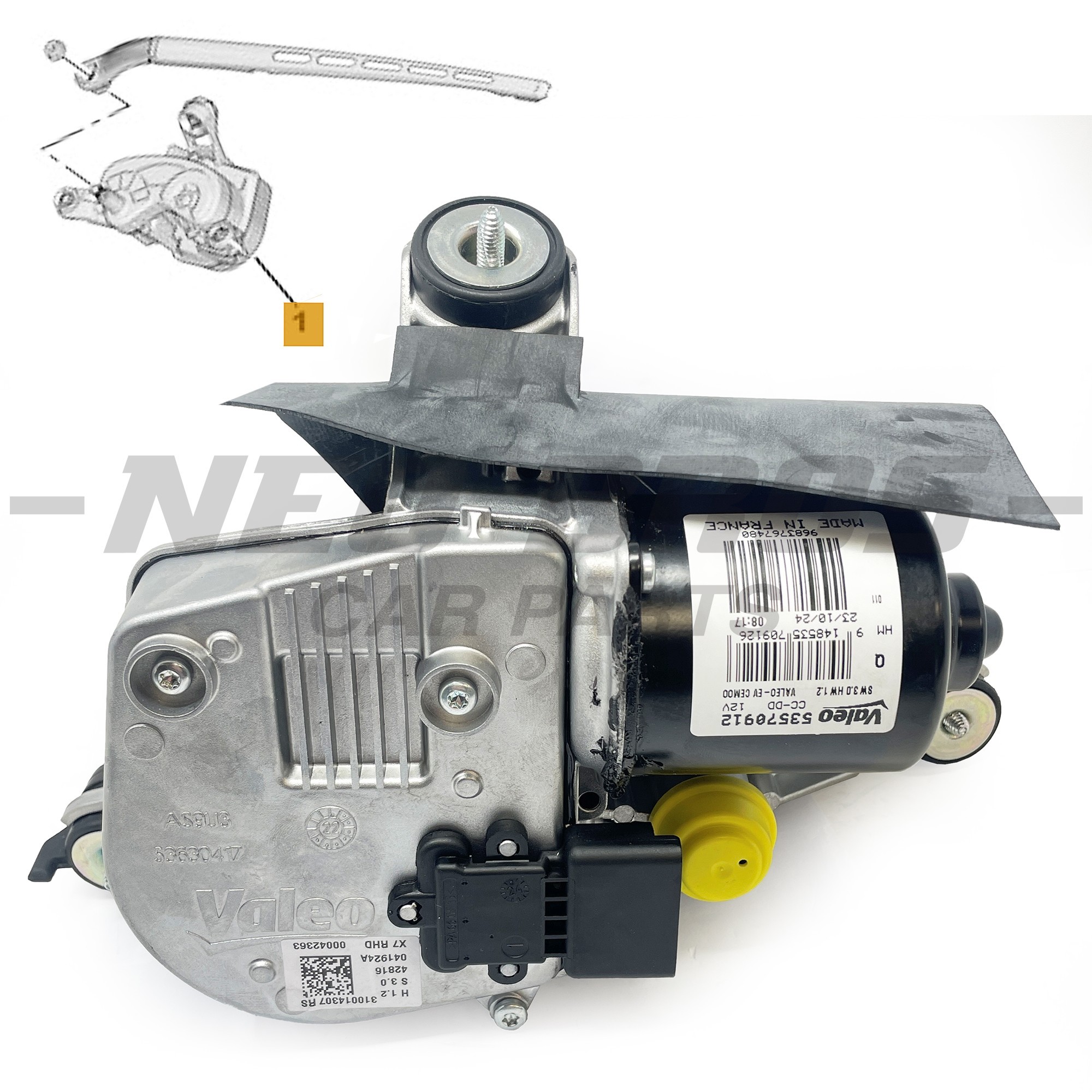 OE Windscreen Wiper Motor Front Right, Citroen C5 Mk 3 08-22 RHD 6405LA OE Windscreen Wiper Motor Front Right, Citroen C5 Mk 3 08-22 RHD 6405LA