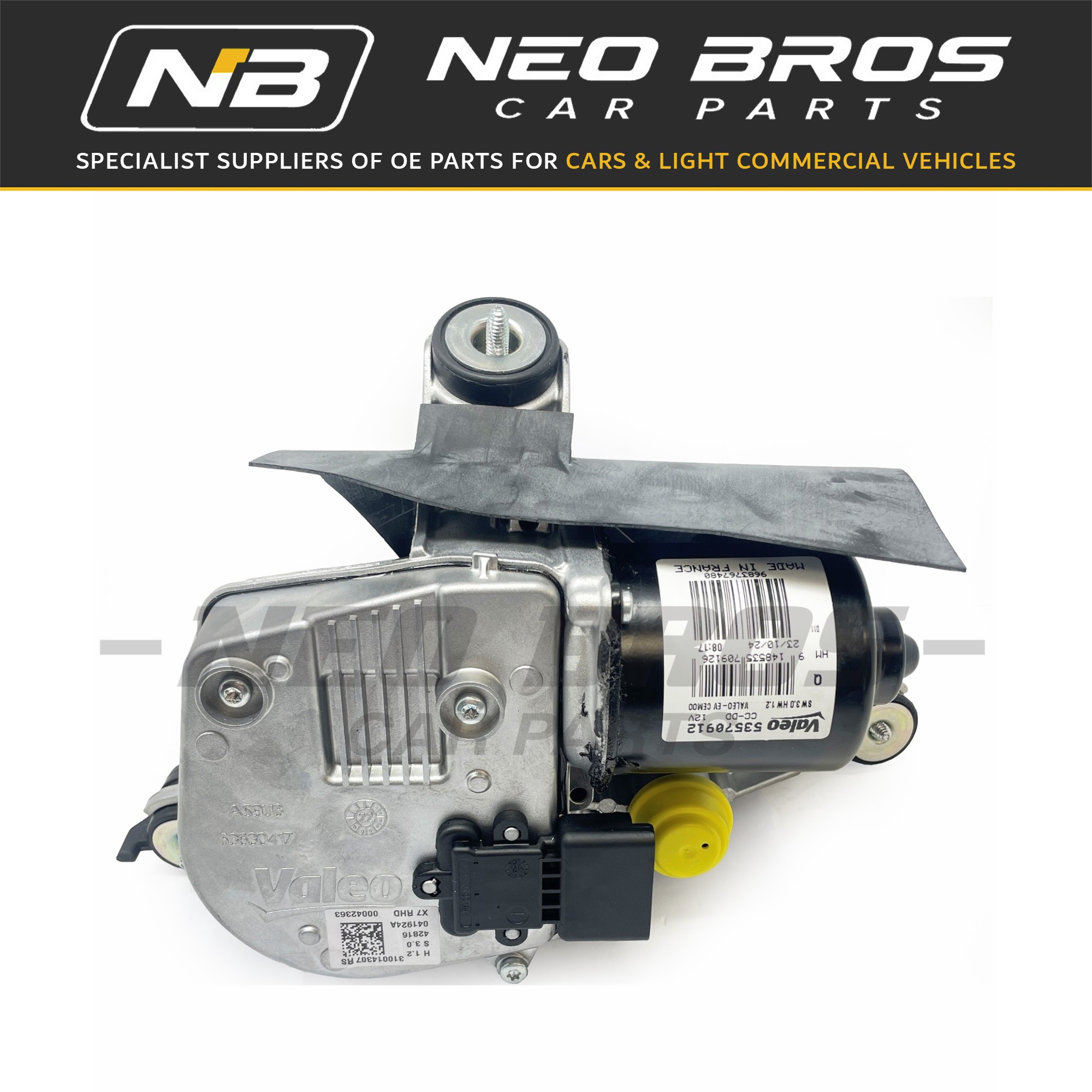 OE Windscreen Wiper Motor Front Right, Citroen C5 Mk 3 08-22 RHD 6405LA OE Windscreen Wiper Motor Front Right, Citroen C5 Mk 3 08-22 RHD 6405LA