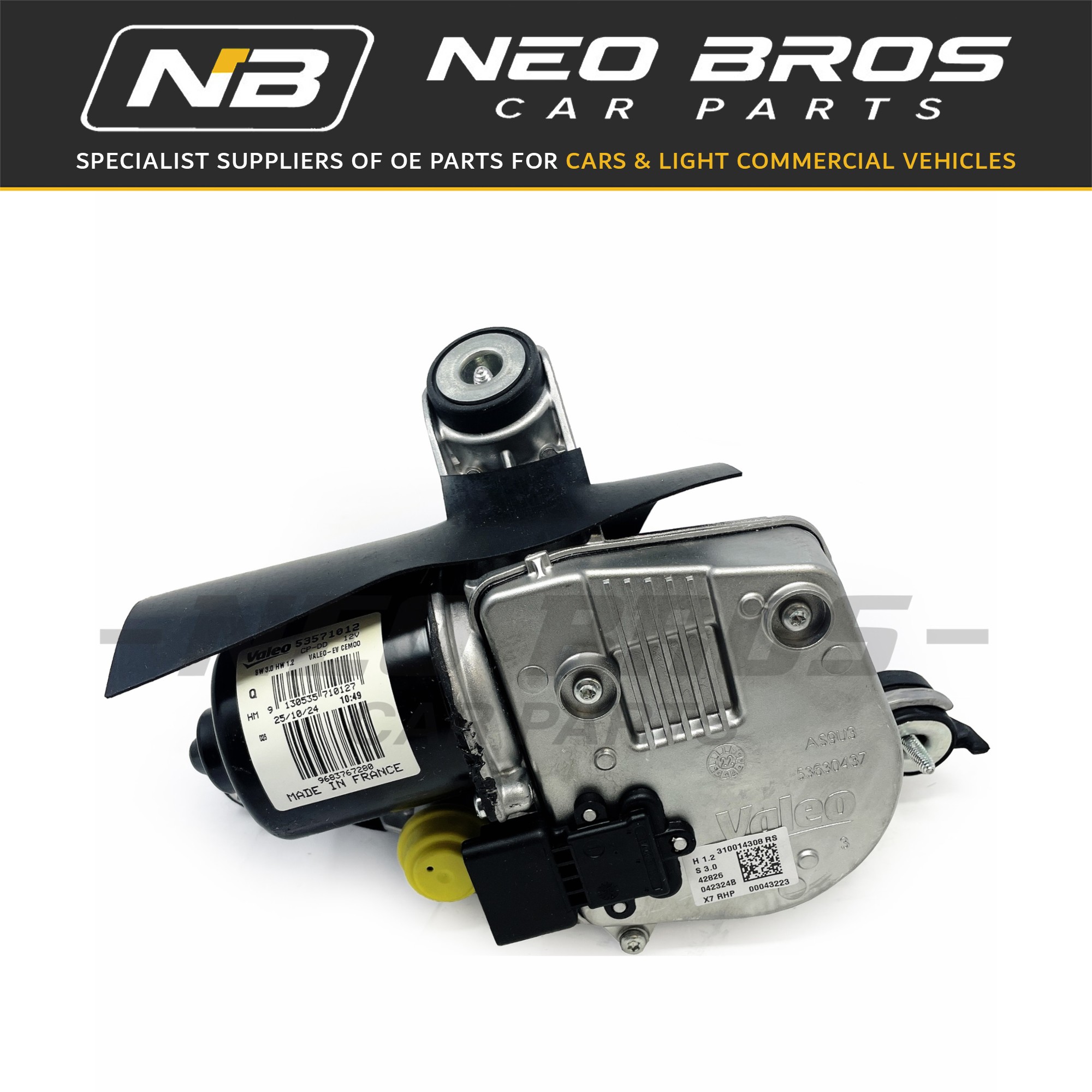 OE Windscreen Wiper Motor Front Left, Citroen C5 Mk III 08-22 RHD 6405LE