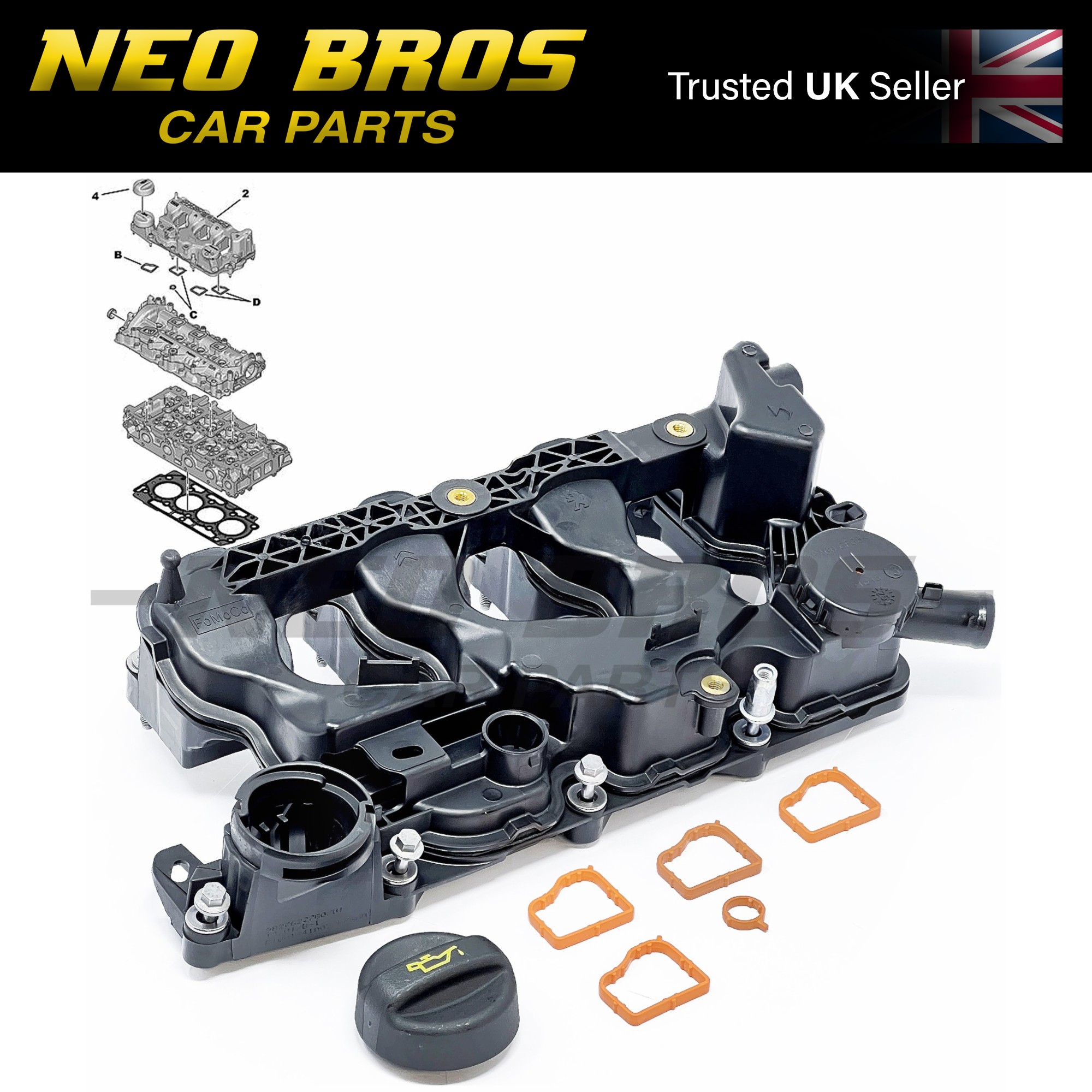 OE Engine Valve Cam Rocker Cover DS 7 DS7 Crossback 1.5