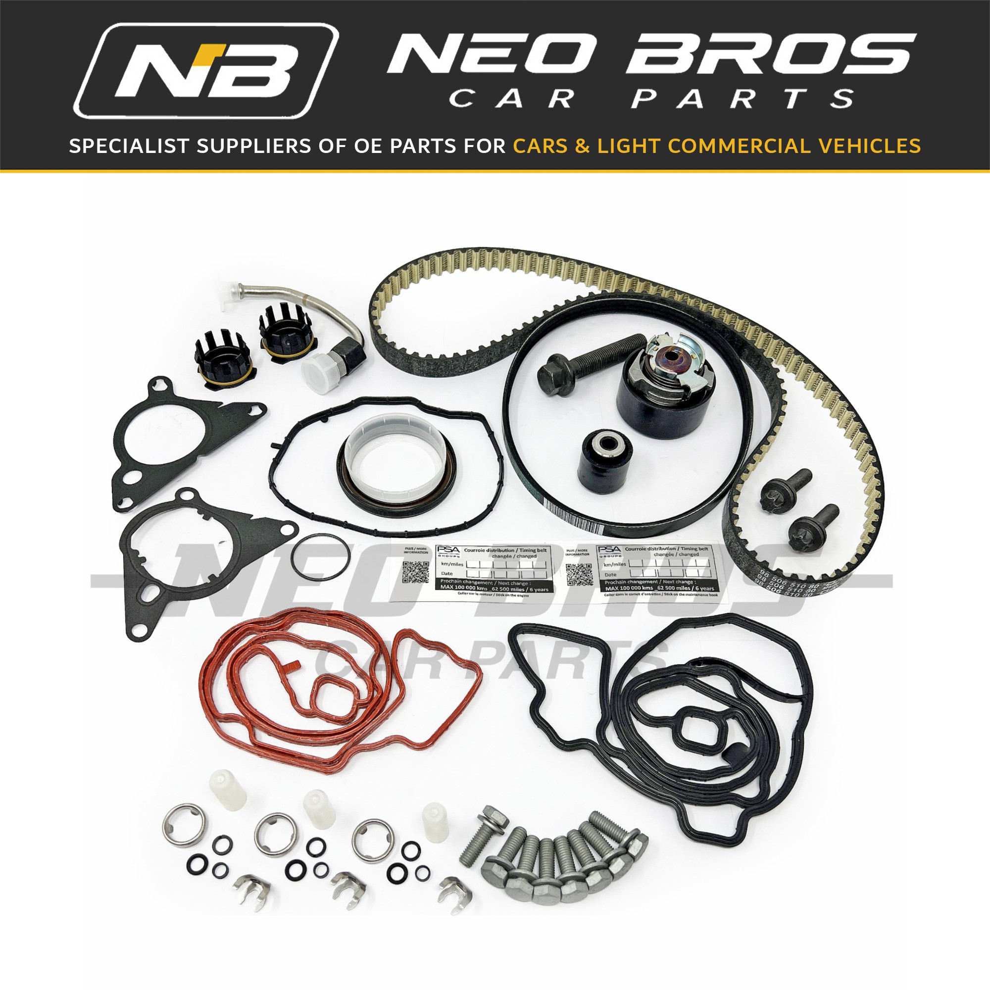 OE Timing Belt Kit, Citroen DS Peugeot Toyota Vauxhall 1.2 Turbo EB2 1654515880