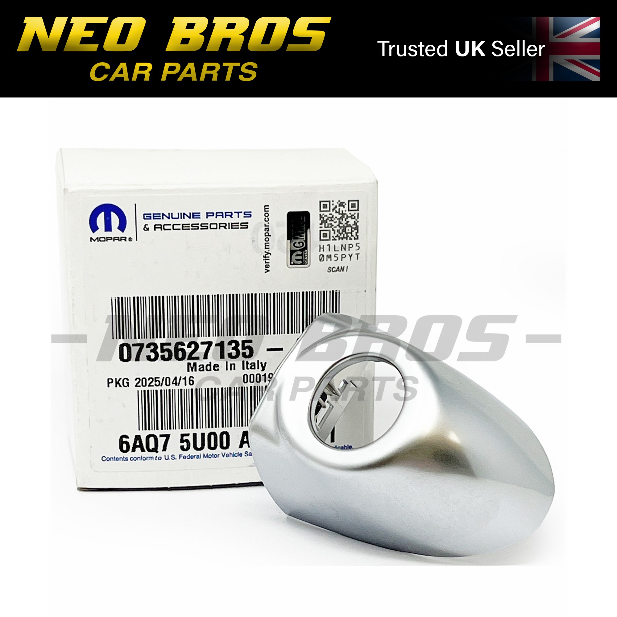 バッジ13 NEW Fiat 500X Drivers Side Door Handle Outer Cap satin Finish