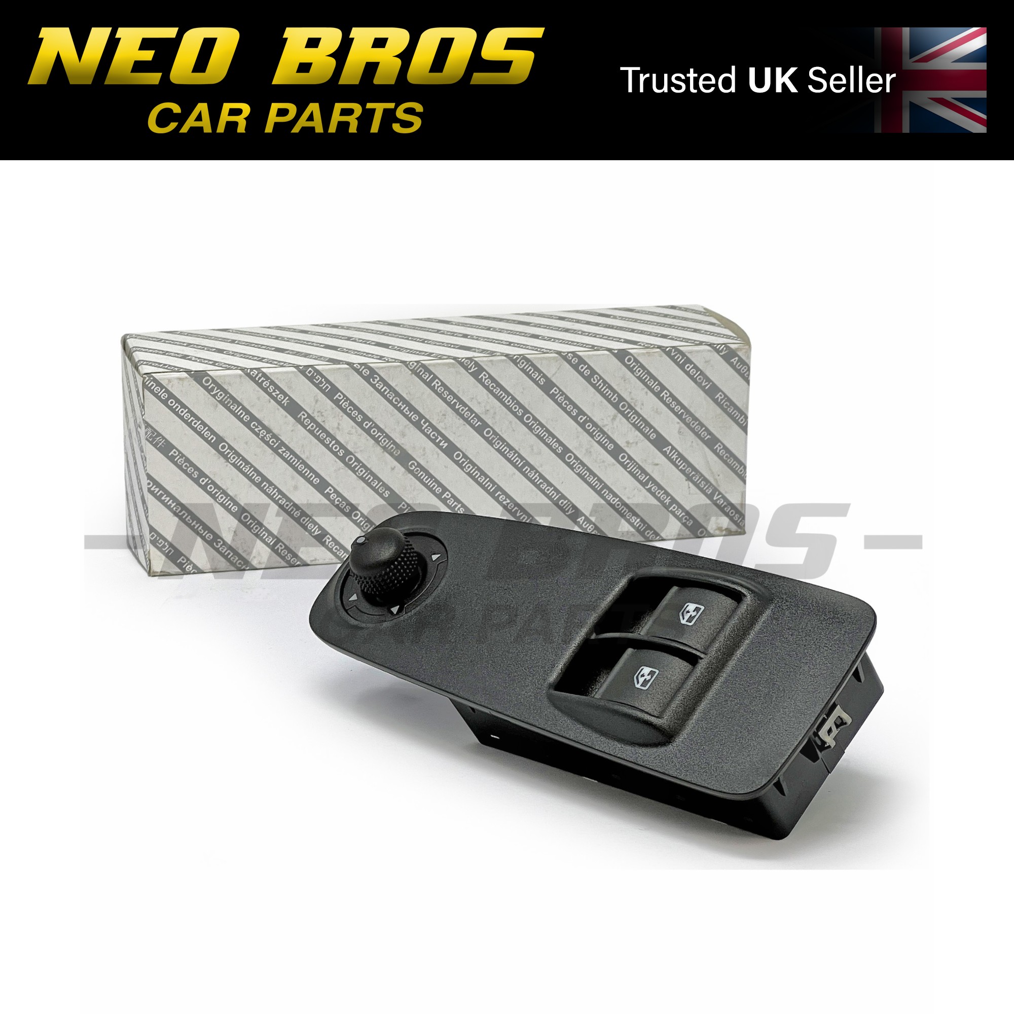 OE Driver Window Switch Pack, Peugeot Boxer Zuckoff Chassis 12-18