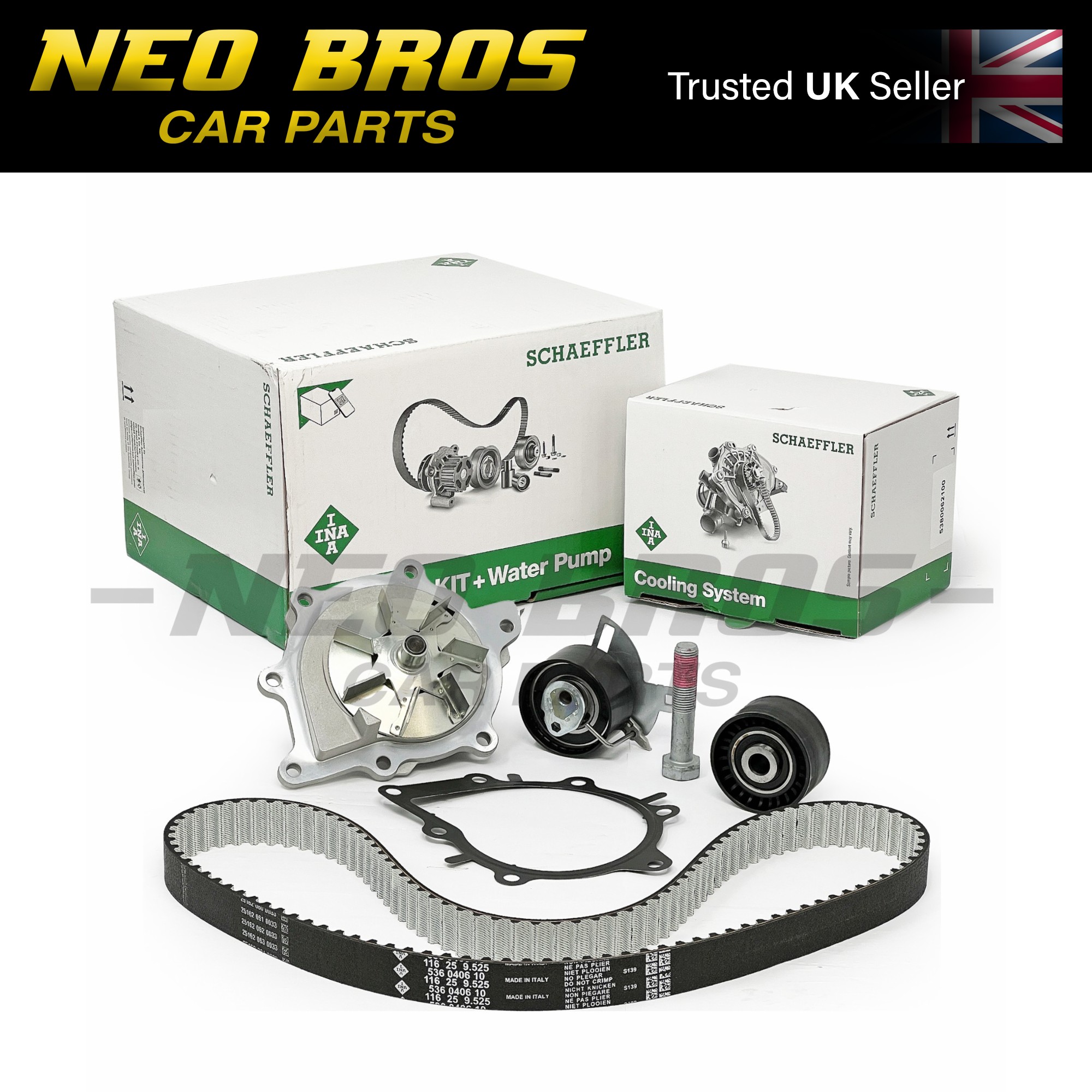 Genuine INA Engine Timing Belt & Water Pump kit Ford Kuga 2.0 530069130