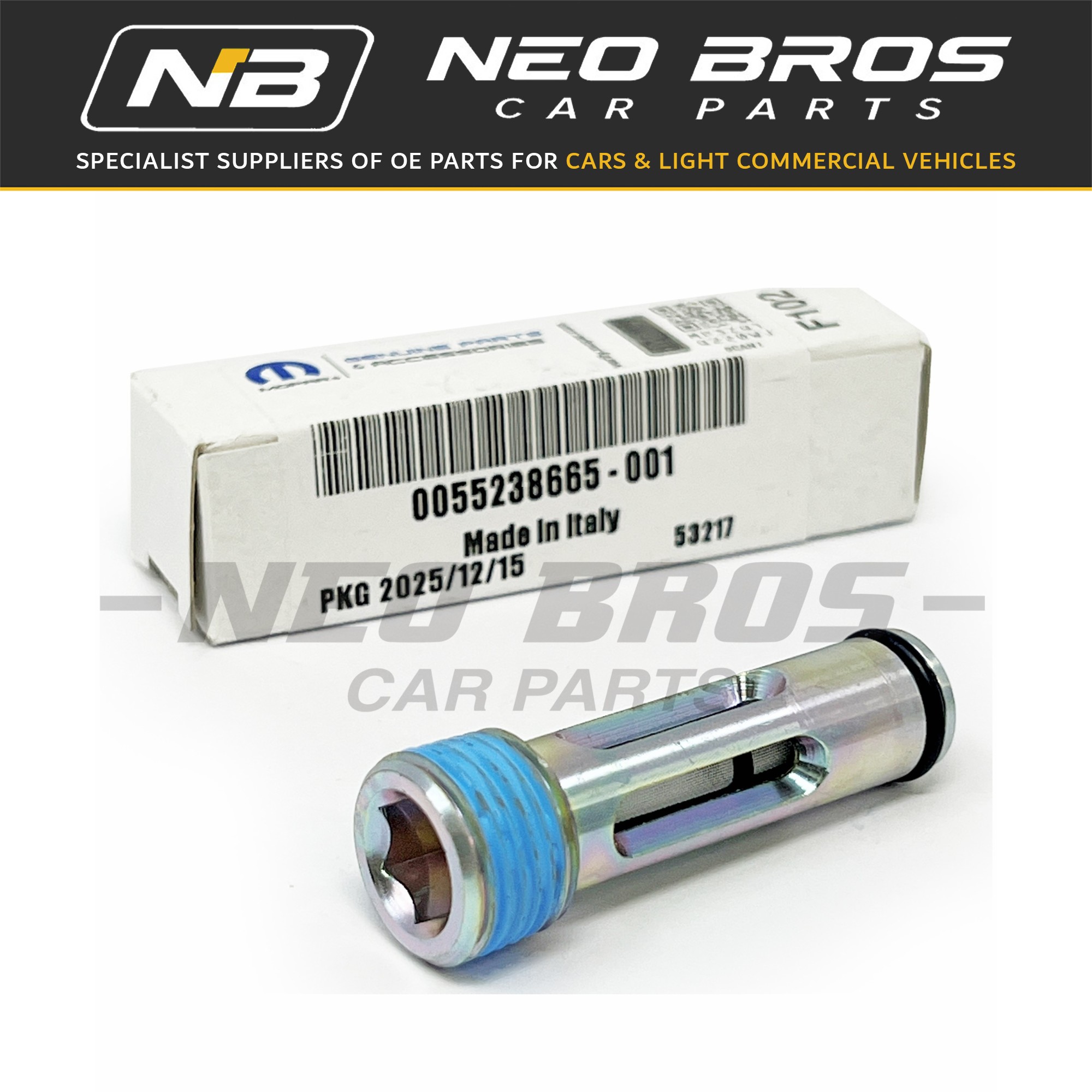 OE Cylinder Head Oil Micro Filter, Alfa Fiat Jeep Lancia 1.4, 55238665