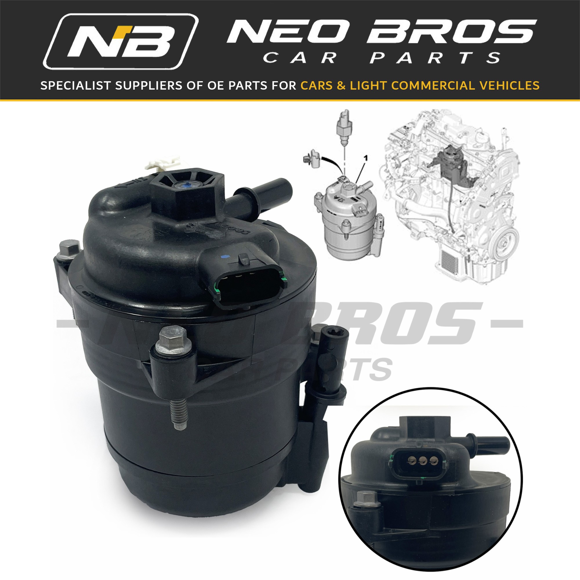 OE Fuel Filter & Housing for Ford Focus III 1.5 TDCi 1870169 OE Fuel Filter & Housing for Ford Focus III 1.5 TDCi 1870169