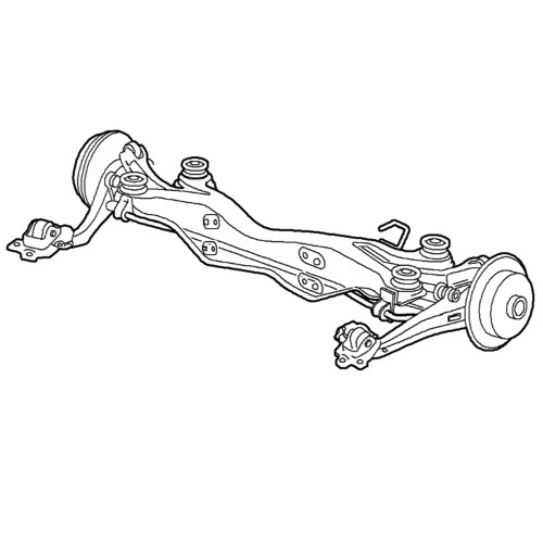 Recycled Genuine Saab Rear Axle 12781680