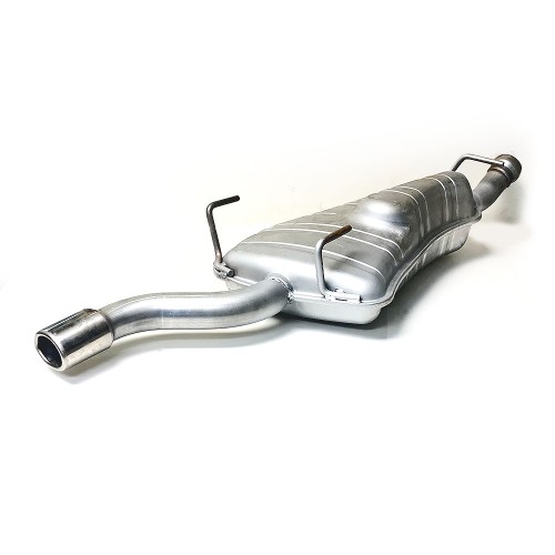 TVT Exhaust Back Box Silencer with Polished Sleeve 4904801