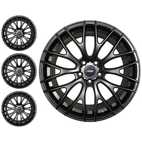 Set of Alloy Wheels 18" Inch Matte Black for Mini F54 F55 F56 F57 inc JCW, 5x112 ET37
