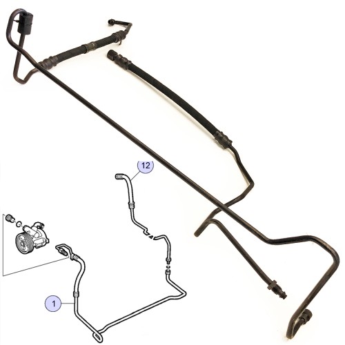 TVT Power Steering Delivery Pipe Kit 5330451 5061833