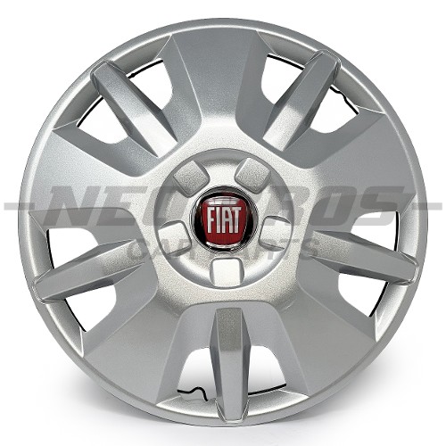 OE 15 " Inch Wheel Trim Hub Cap SILVER, Red Badge, Fiat Ducato 14- 1374086080
