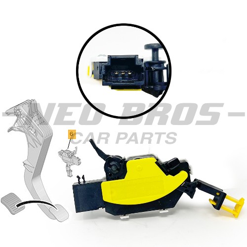 PT Auto Warehouse NSS-149 - Clutch Starter Pedal Position Switch