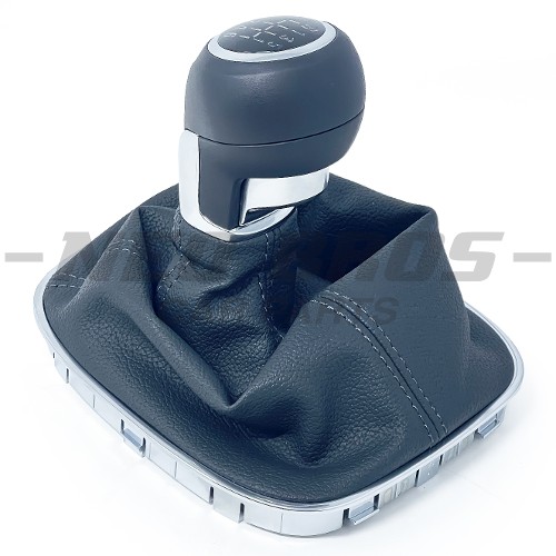 OE Gear Stick Shift Knob & Gaiter SILVER, 6 Speed Vauxhall Adam
