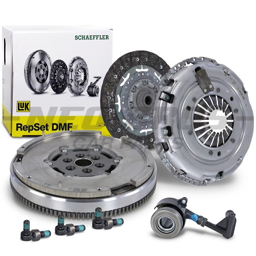 Genuine LUK 4pc Clutch, Dual Mass Flywheel & Slave Cylinder Kit for Ford, Mazda & Volvo 600027700