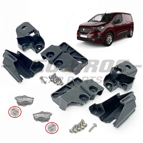 OE Headlamp Bracket Repair Kit Left & Right Side Vauxhall Combo 19- 9824198880 9824199380