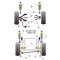 Powerflex Rear Cross Beam To Chassis Poly Bush Kit PFR66-417